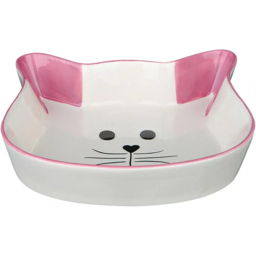 Миска Trixie для кішок, в формі кошачої мордочки, керамічна, 12 см, 250 мл - фото 4