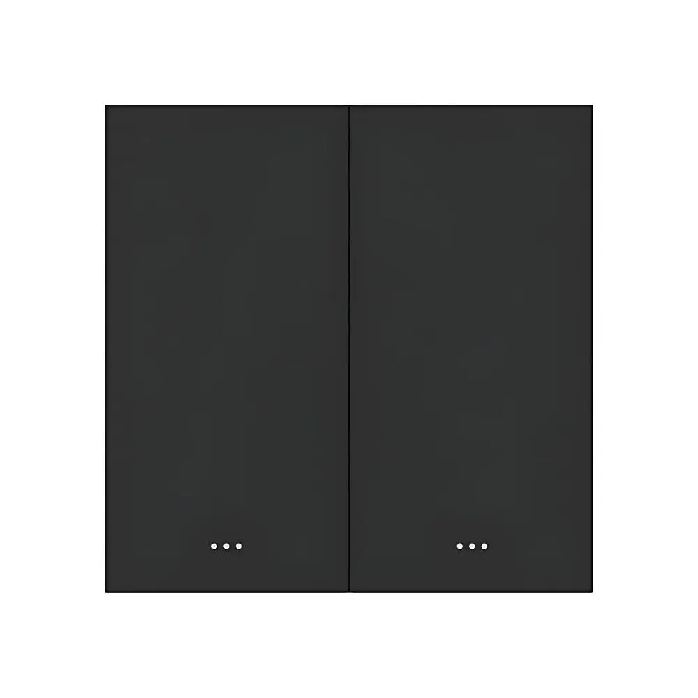 Розумний вимикач світла на 2 канали ZigBee Akubela SM-2G Black (00-00002832) - фото 2