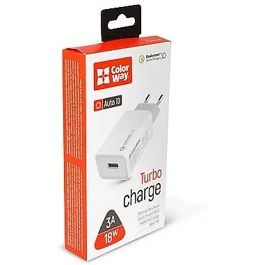 Зарядное устройство ColorWay Quick Charge 3.0 18W - фото 4