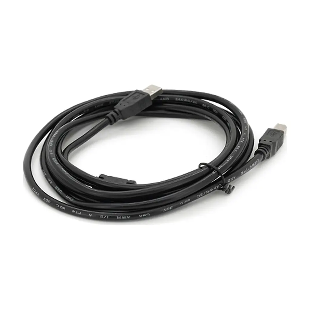 Кабель для принтера USB 2.0 AM/BM 3.0m ferrite black Voltronic (YT-AM/BM-3.0B) - фото 2