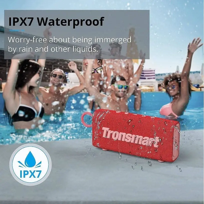 Портативная колонка Tronsmart Trip Bluetooth 10W Red - фото 5