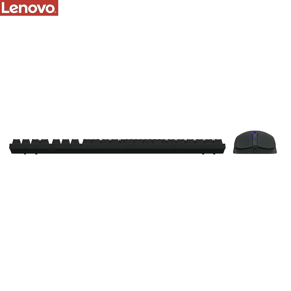 Комплект клавіатура та миша Lenovo KM101 (ENG/ РУС) чорний - фото 2