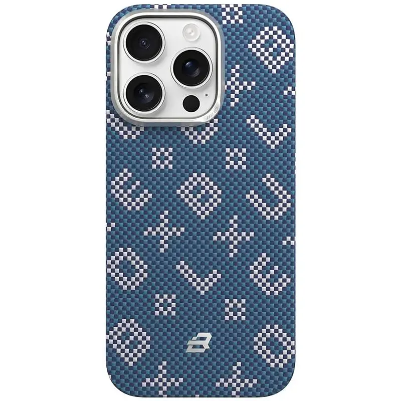 TPU+PC чохол Blueo Gilded Tactile Woven with Magnetic Fit для Apple iPhone 15 Pro Max (6.7") Blue - фото 2