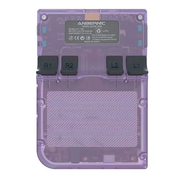 Ігрова консоль Anbernic RG35XX + 5000 Ігор 64GB (Purple Transparent) - фото 3