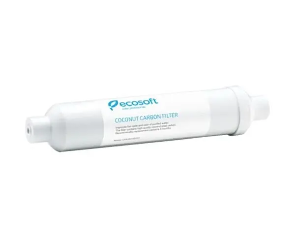 Ecosoft Coconut Carbon Filter, Екософт, Вугільний постфільтр для кухонних фільтрів зворотного осмосу - фото 2