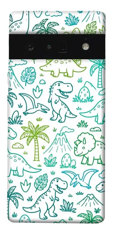TPU чохол Demsky Dino pattern для Google Pixel 6 Pro