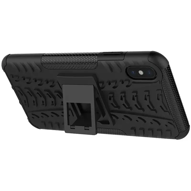 Чохол-накладка Toto Dazzle Kickstand 2 in 1 Case Apple iPhone XS Max Black - фото 4