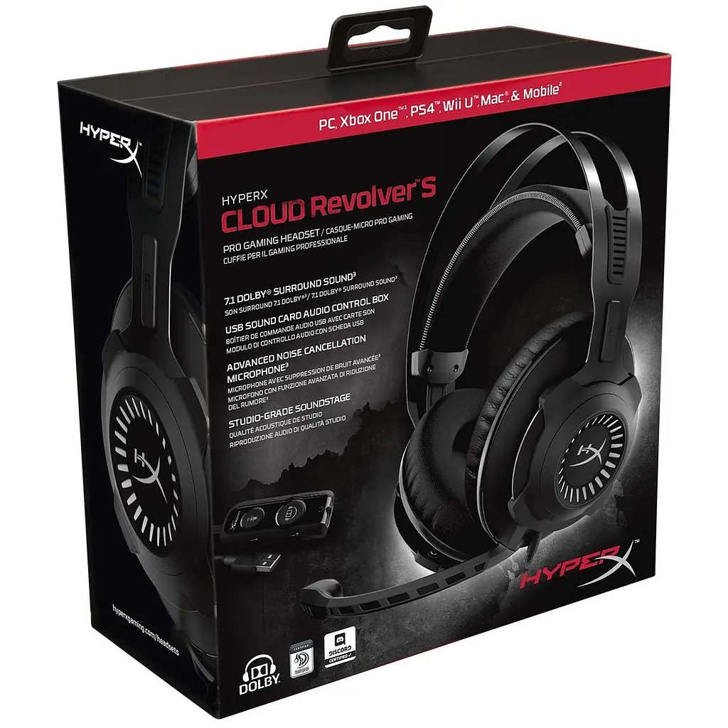 Гарнитура игровая HyperX Cloud Revolver S Dolby Surround 7.1 (HX-HSCRS-GM/EE) - фото 9