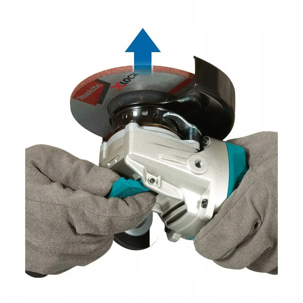 Шліфмашина кутова акумуляторна Makita DGA521ZX1 (125 мм, 8500 об/хв, X-Lock, BL, LXT, без акумуляторів та зарядного пристрою) - фото 6
