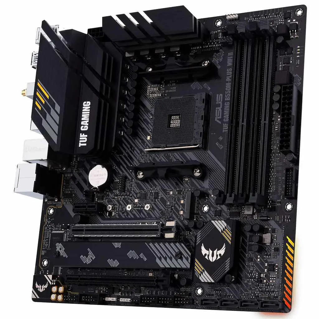 Материнська плата ASUS TUF GAMING B550M-PLUS WIFI II (TUF GAMING B550M-PLUS WIFI II) (Socket AM4, AMD B550, Micro-ATX) - фото 4