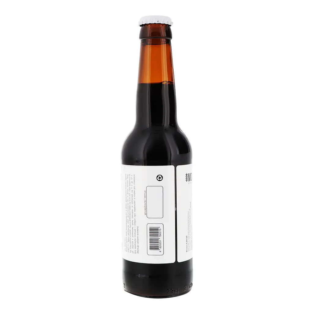 Пиво MOVA Stout Oatmeal, темне, нефільтроване, 4,9%, 0,33 л - фото 4