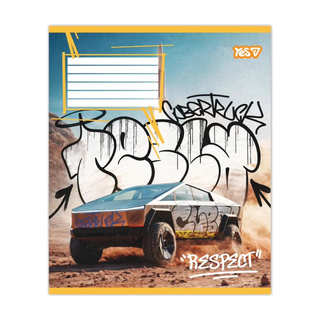 Зошит Yes Respect А5 48 аркушів клітинка (768890), в асортименті - фото 6