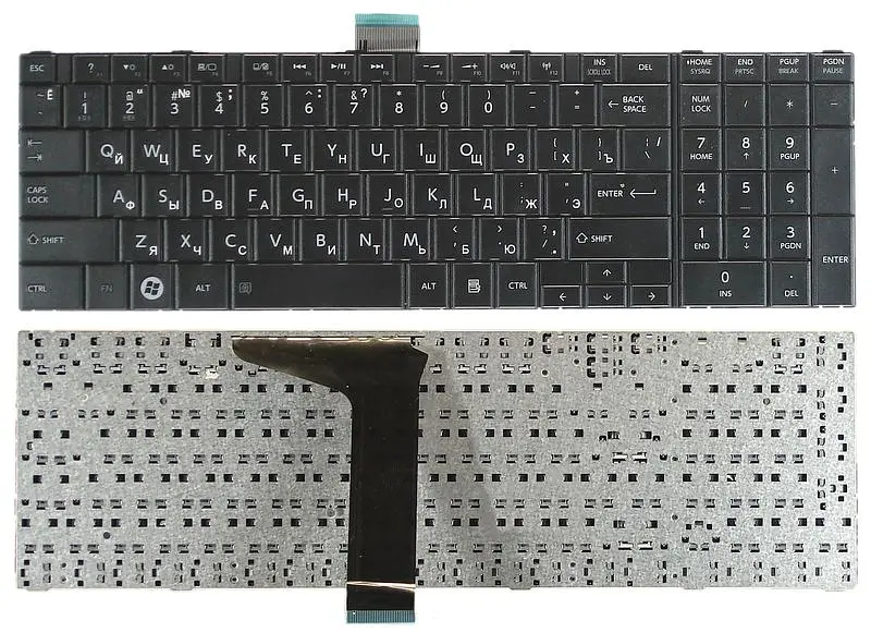 Клавіатура Toshiba Satellite (C850, C850D, L850, L850D, L855, L855D, L870, L870D, L875, L875D, P870, P875, P850, C855, C855D) - фото 3