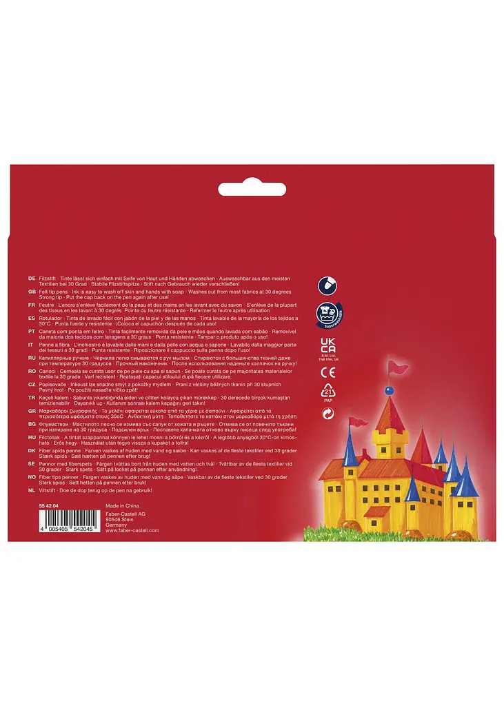 Фломастери 50 кол. FABER CASTELL Felt Tip Замок (554204) - фото 2