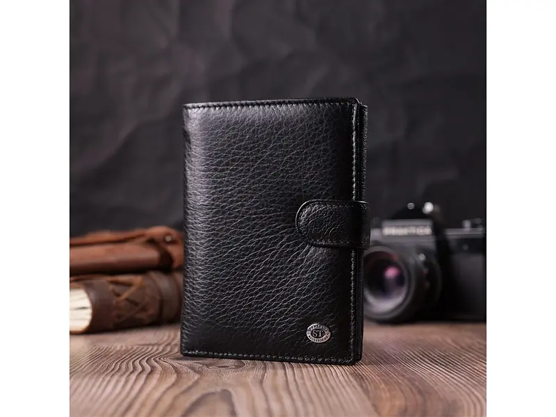 Чоловічий шкіряний гаманець ST Leather 10.5х14х2 см acs0028304 - фото 8