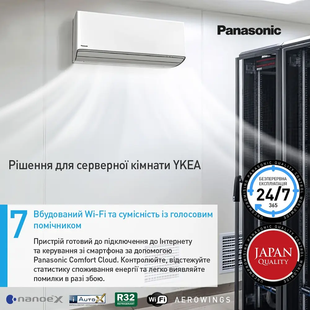 Кондиціонер Panasonic Deluxe Professional for Server Room CS-Z50YKEA/CU-Z50YKEA - фото 10