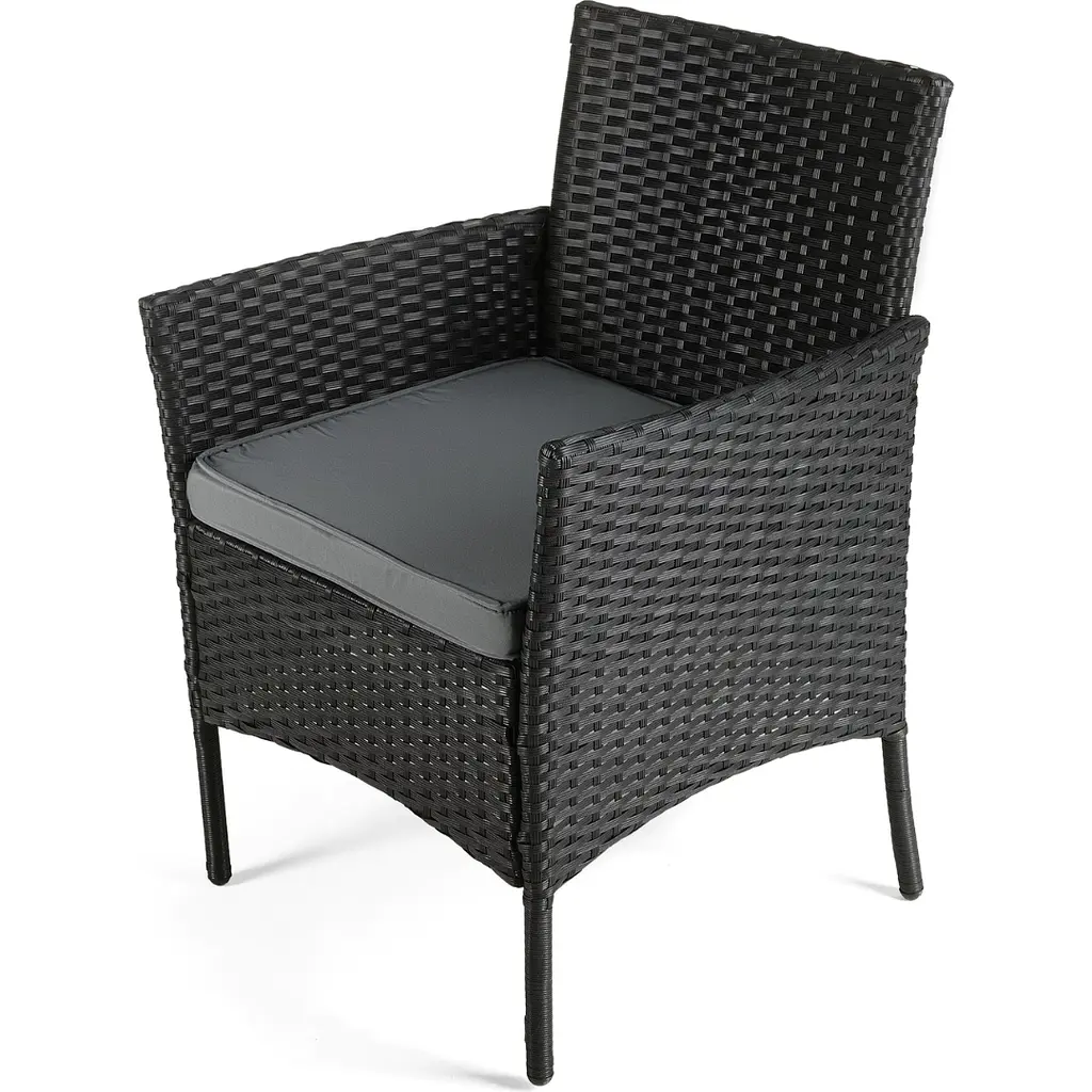 Садові меблі Outtec LUXURY стіл та 2 стільці чорно-графітові - фото 8