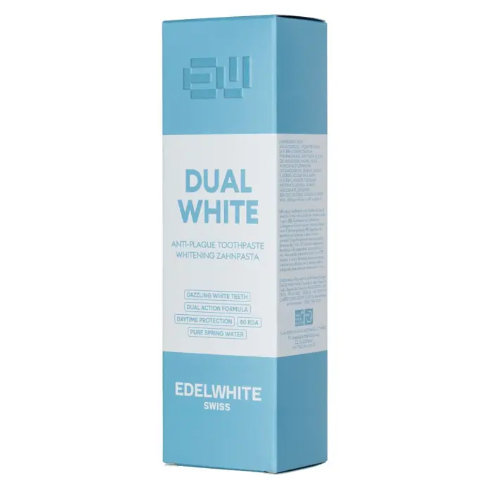 Зубна паста Edel+White Dual White, Антиналіт+відбілювання, 75 мл - фото 2