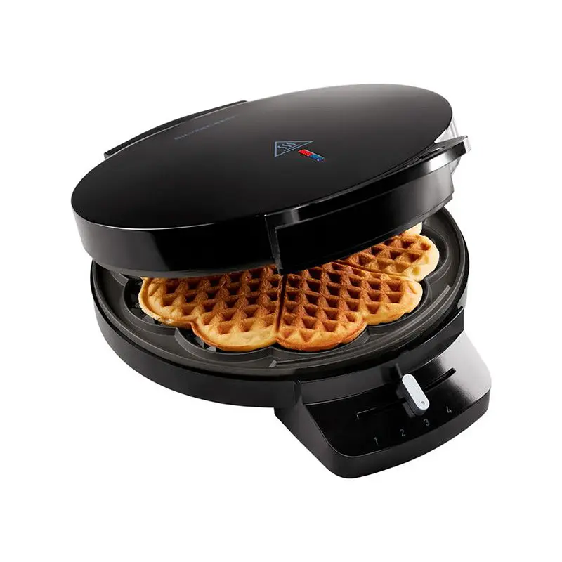 Вафельница сердечки Silver Crest SWE 1200 black - фото 3