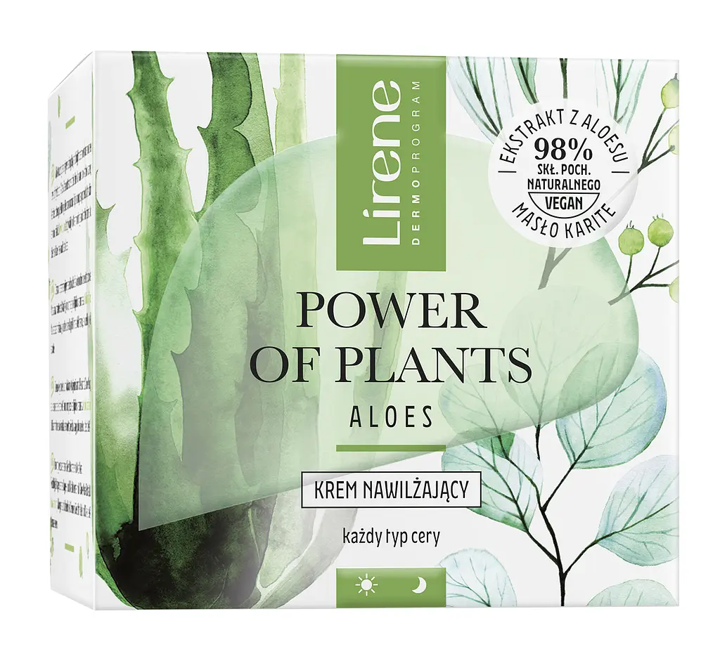 Крем для лица Lirene Power Of Plants Aloes Cream 50 мл - фото 2
