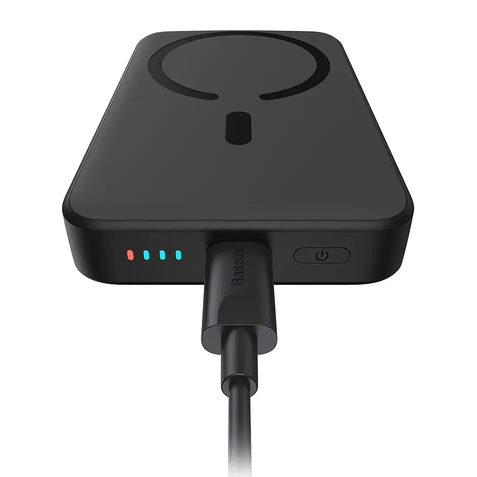 Зовнішній MagSafe акумулятор Baseus Power Bank 10000mAh 20W (PPCX030001) Black - фото 3