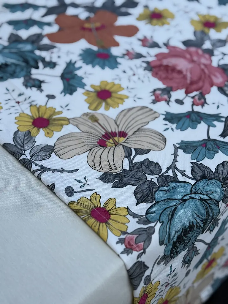 Ранер доріжка Ecotton DUCK 45x170 см для обіднього столу водовідштовхувальна в квітках (25123) - фото 3