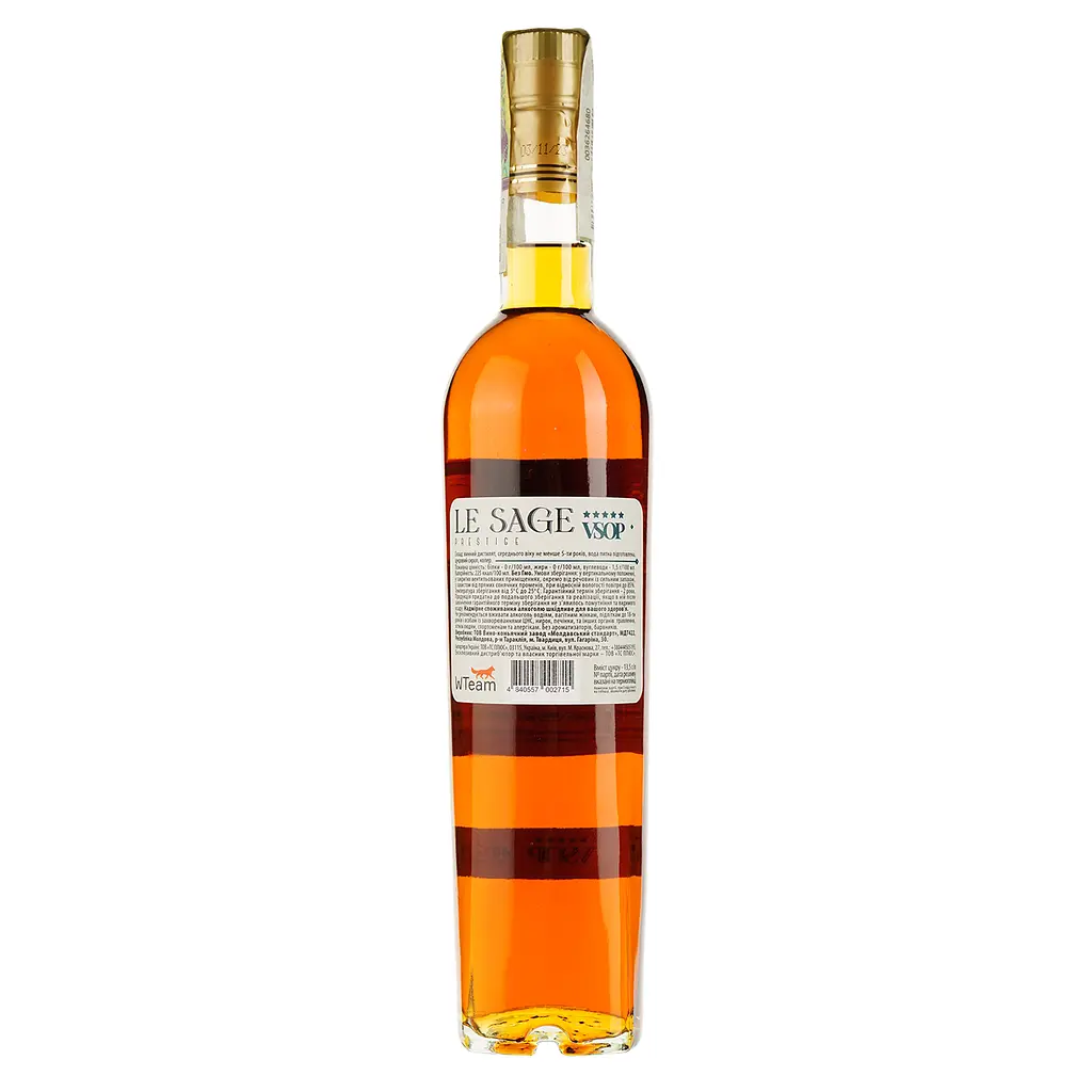 Дівін Le Sage VSOP 40% 0.5 л в коробці (8000006586296) - фото 2