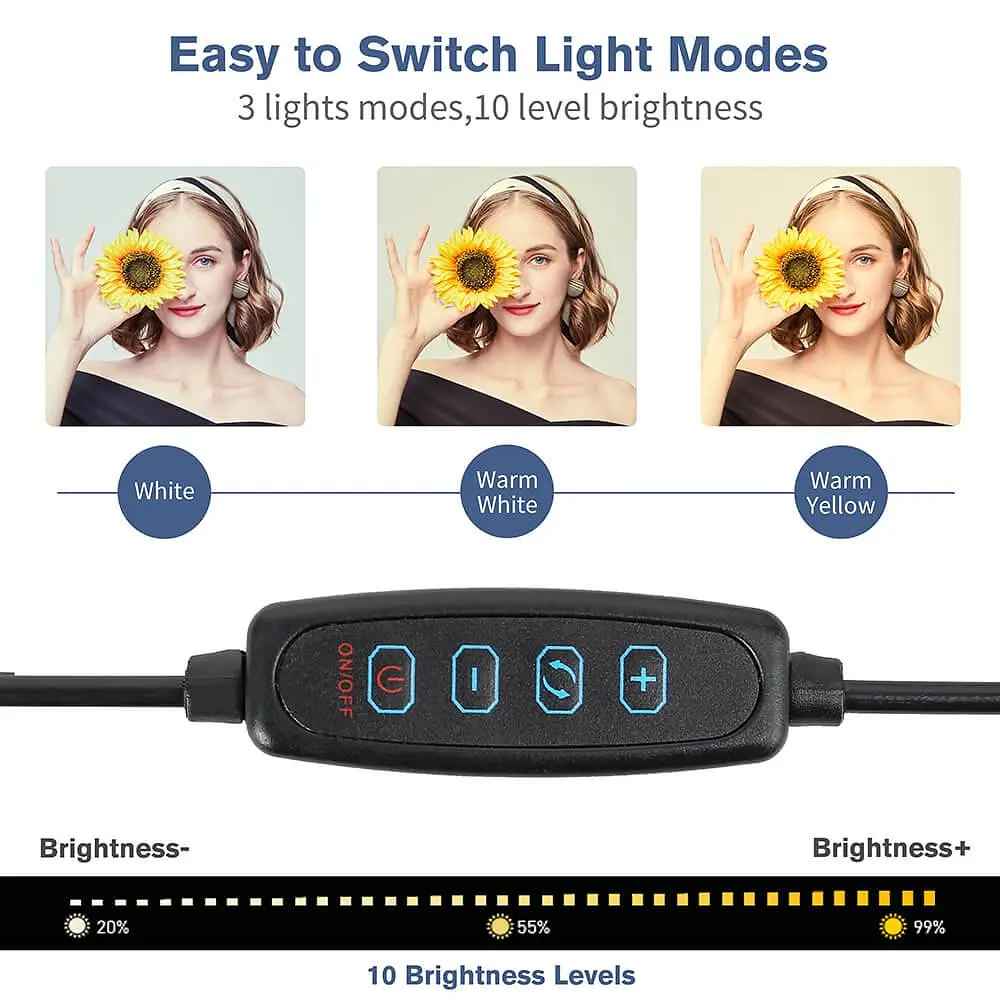 Тримач GRAND з кільцевим освітленням Bluetooth 6" MY100 (Kit3) 12cm Stand + 83cm Selfie Stick - фото 5