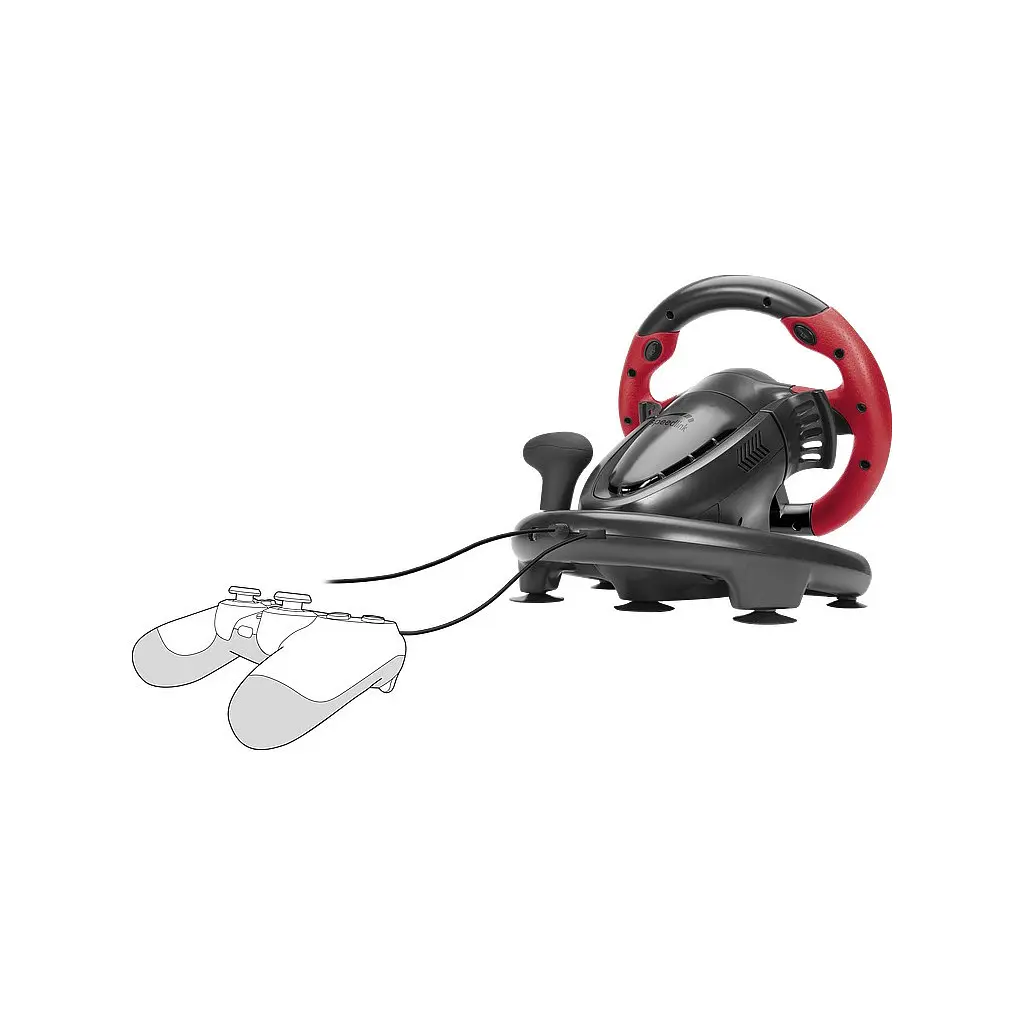 Кермо Speedlink Trailblazer Racing Wheel PC/Xbox One/PS3/PS4 Black/Red (SL-450500-BK) - фото 4