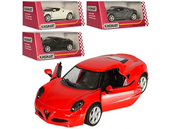 Машина металева Alfa Romeo 4С 2013, Kinsmart - фото 2