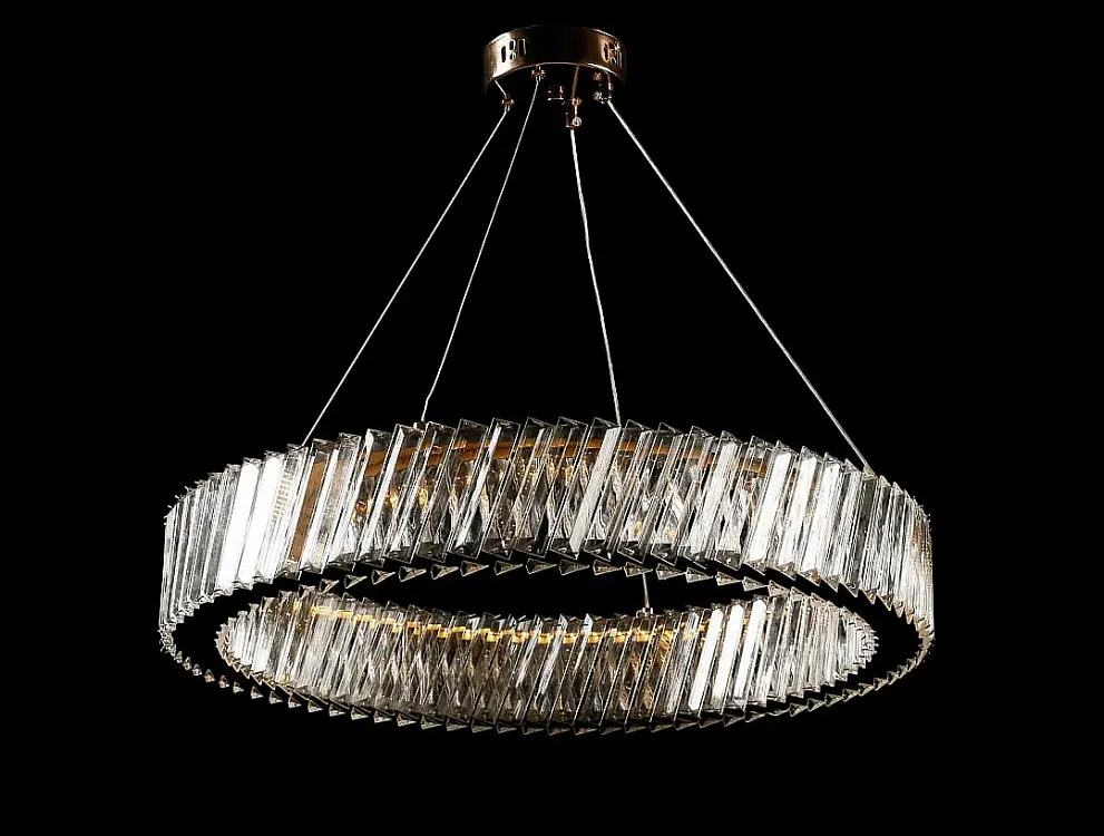Люстра світлодіодна Splendid Ray L228/600/1 LED, 1 лампа, 60 см, білий, золота металева, сучасний стиль - фото 3