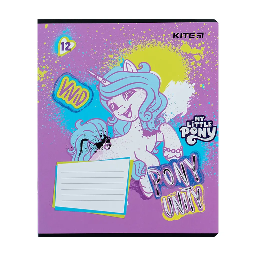 Зошит Kite My Little Pony 12 аркушів, лінія (LP24-234), в асортименті - фото 9