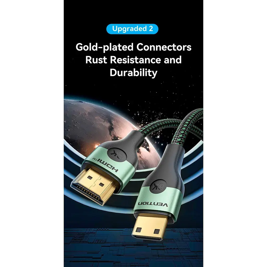 Кабель Vention HDMI-HDMI V 2.1 1 м (AGJGF) - фото 5