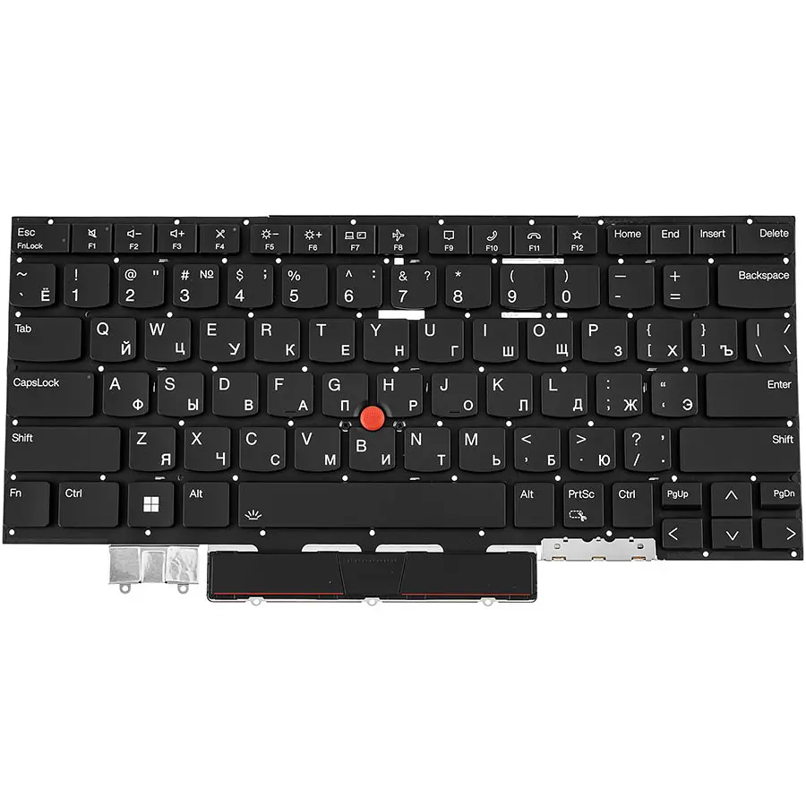 Клавіатура для ноутбука LENOVO (ThinkPad: X1 Carbon 11th Gen) rus, black, без фрейма, підсвічування клавіш - фото 2