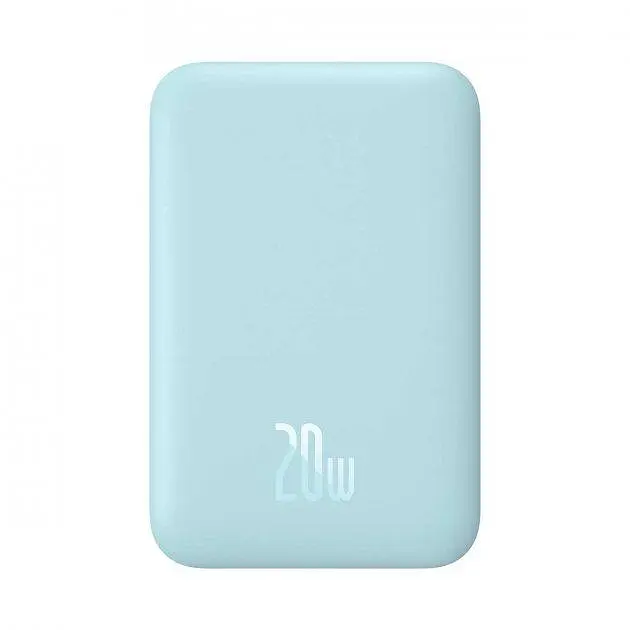 Внешний аккумулятор MagSafe Baseus 6000mAh 20W (PPCX020003) голубой - фото 2