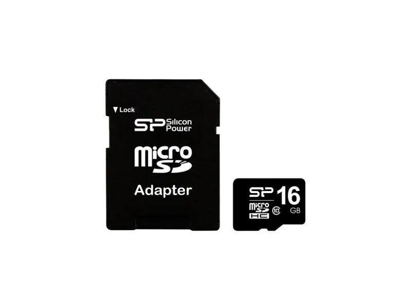 Карта пам'яті Silicon Power microSDHC Class 10 + SD adapter 16 GB (SP016GBSTH010V10-SP) - фото 2
