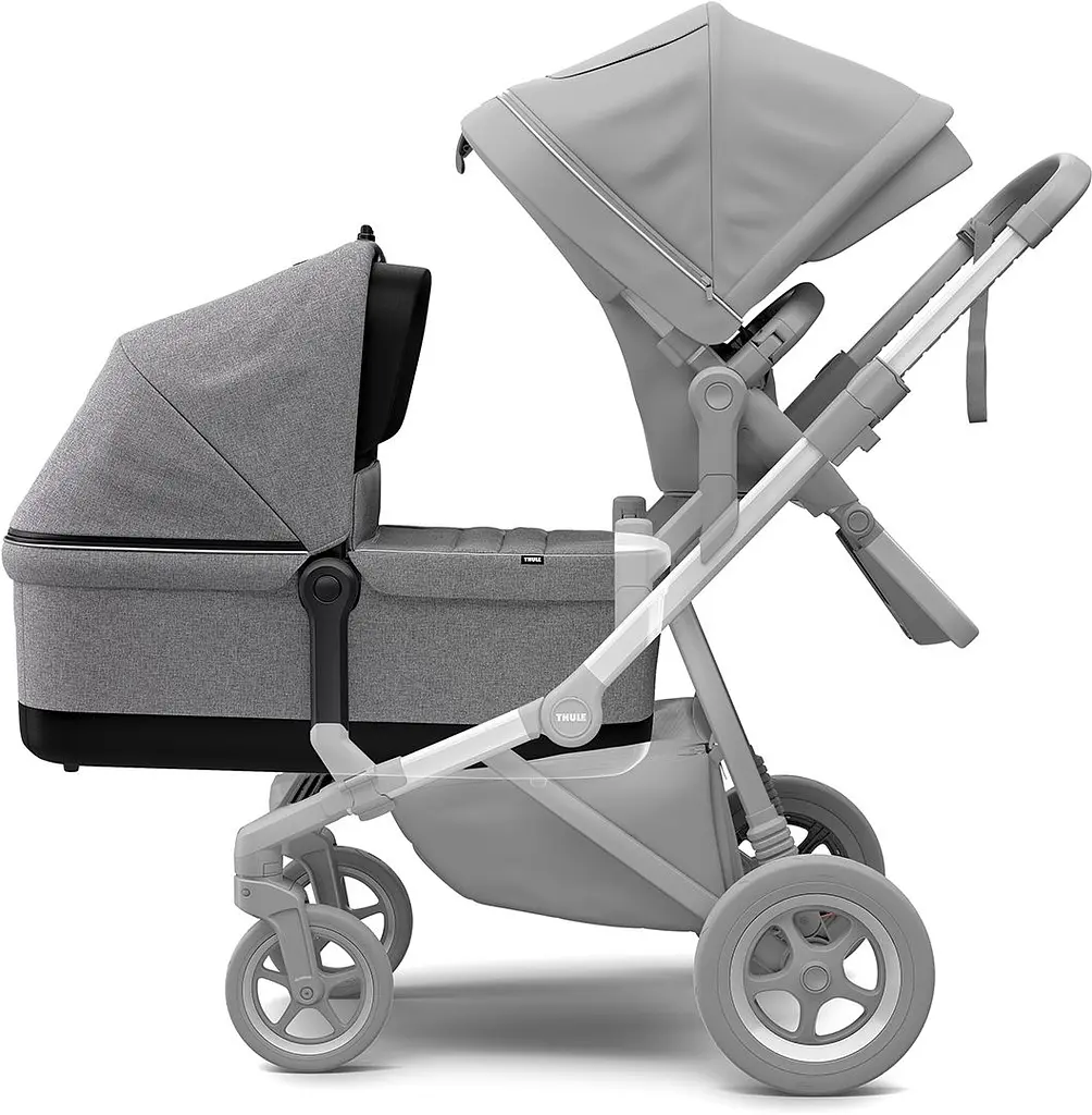 Люлька Thule Sleek Bassinet Grey Melange (TH 11000100) - фото 3