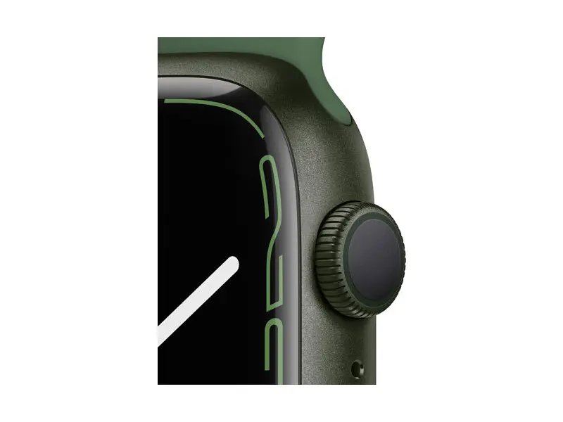 Смарт-часы Apple Watch Series 7 GPS 45mm Green Aluminum Case With Green Sport Band (MKN73) - фото 3