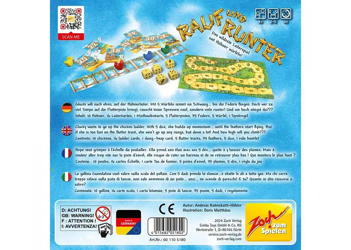 Настільна гра Zoch Вгору й вниз (Rauf und runter) (англ.) (601105180) - фото 2