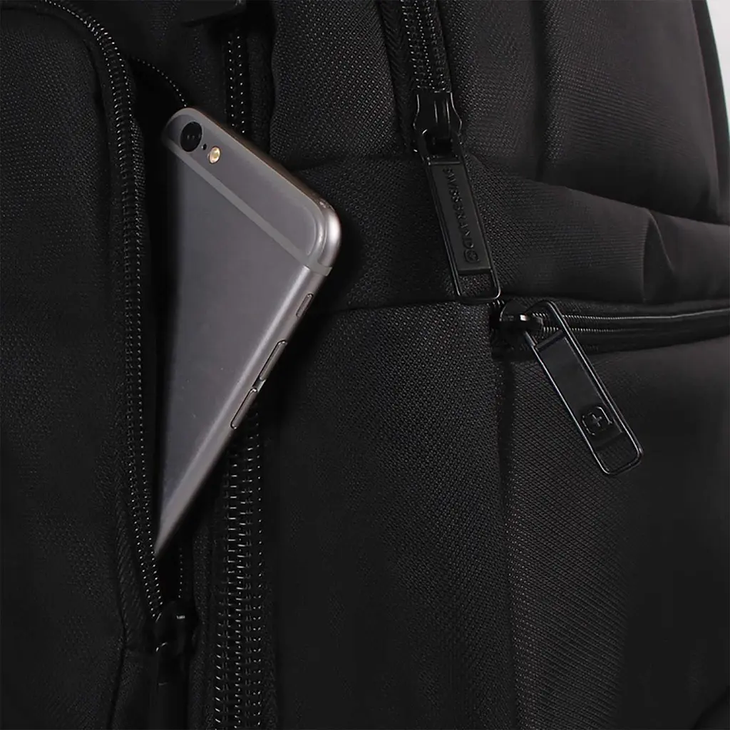 Рюкзак міський Swissbrand Wembley 19 Black (SWB_S19BEWEM001U), Чорний - фото 4