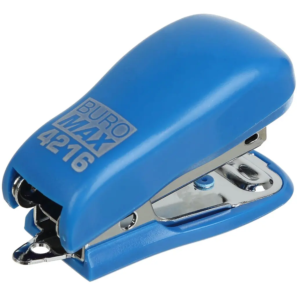 Степлер Buromax Міні пластиковий №24/6, 26/6, 10 аркушів синій (BM.4216-02) - фото 2