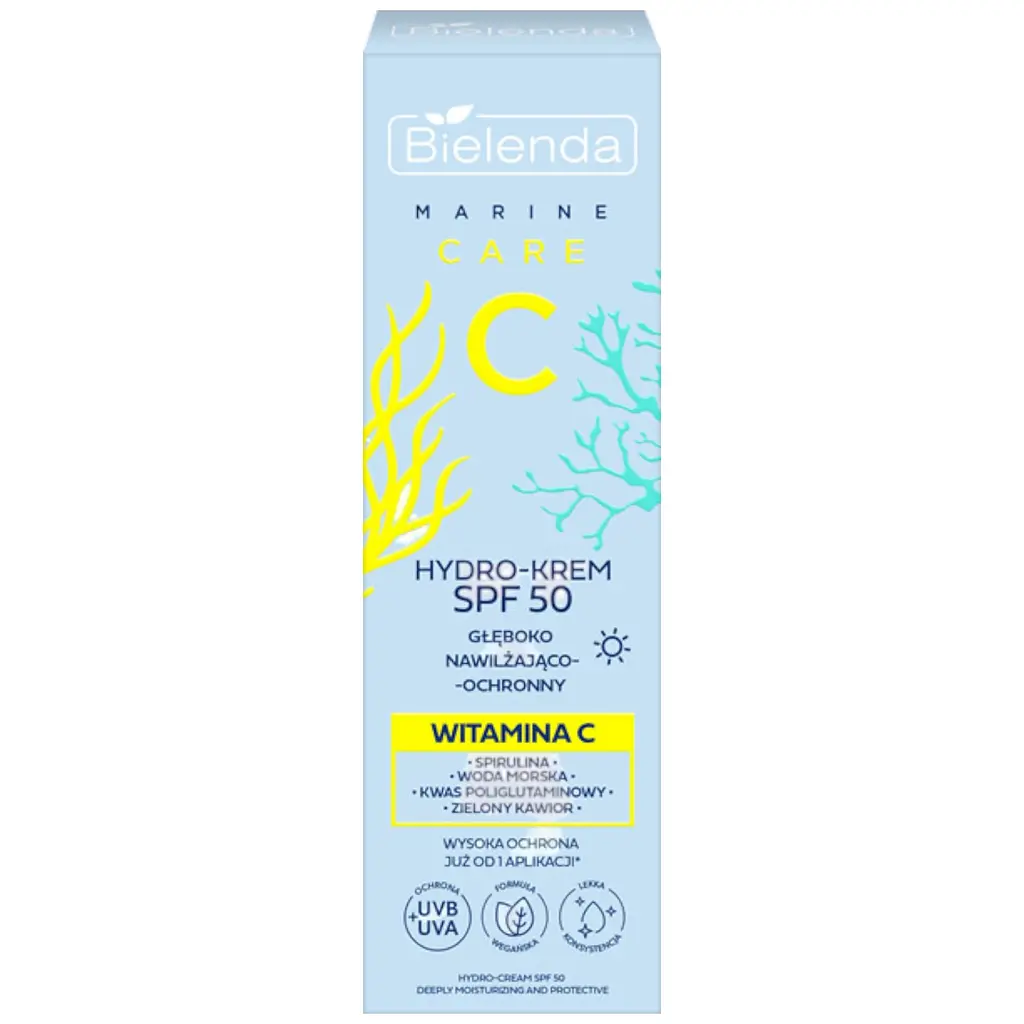 Гідро-крем Bielenda C Marine Care глибоко зволожуючий SPF 50, 40 мл - фото 3