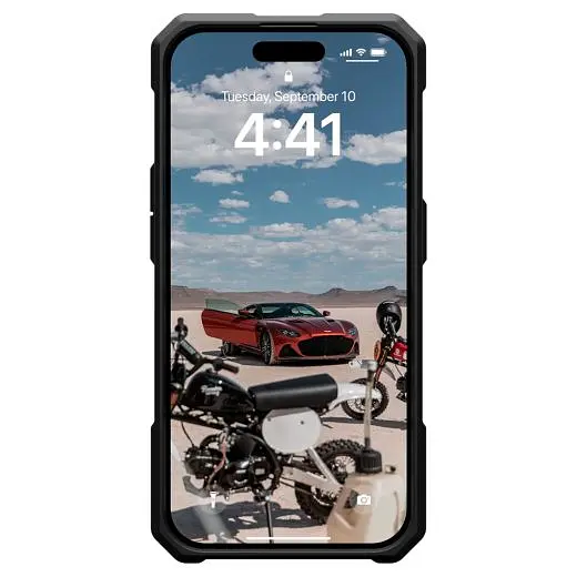 Протиударний чохол UAG Monarch Pro Kevlar® з MagSafe Kevlar Elemental Green для iPhone 15 Pro (11422111397B) - фото 3