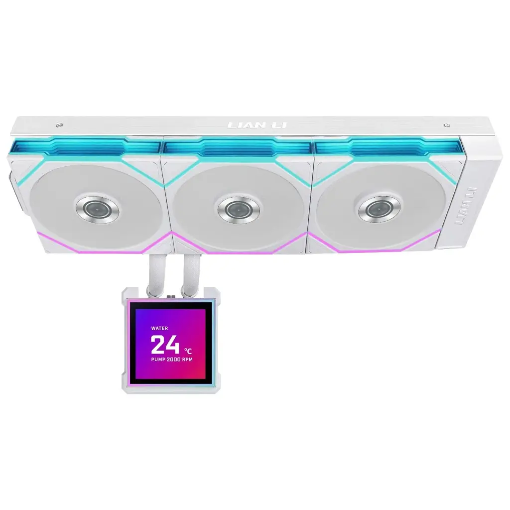 Система рідинного охолодження Lian Li HydroShift II LCD-S 360TL, White (G89.GHS2LCDS36TW.00) - фото 4