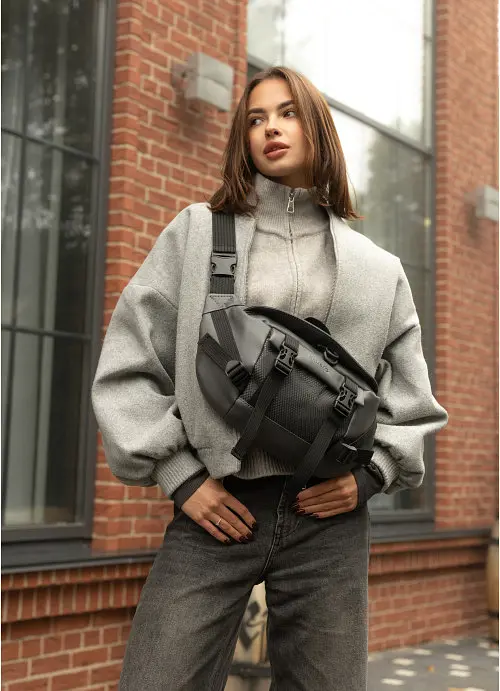 Женская большая поясная сумка бананка Sambag 38х21 см sum0027223 - фото 2