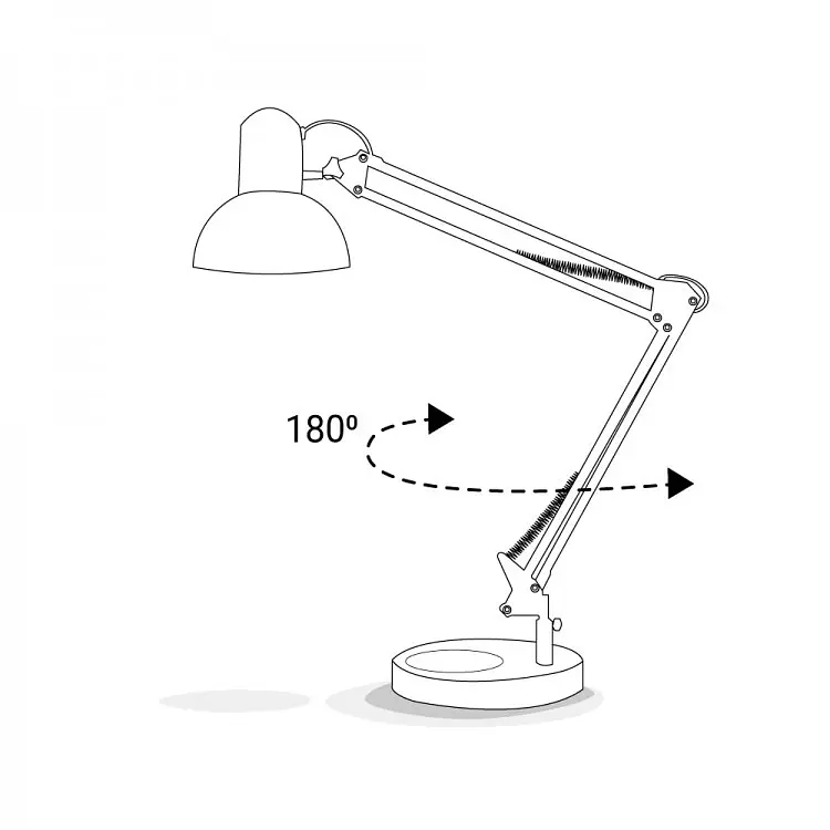 Настільний світильник Ardero DE1430ARD під лампу білий (1960) - фото 5