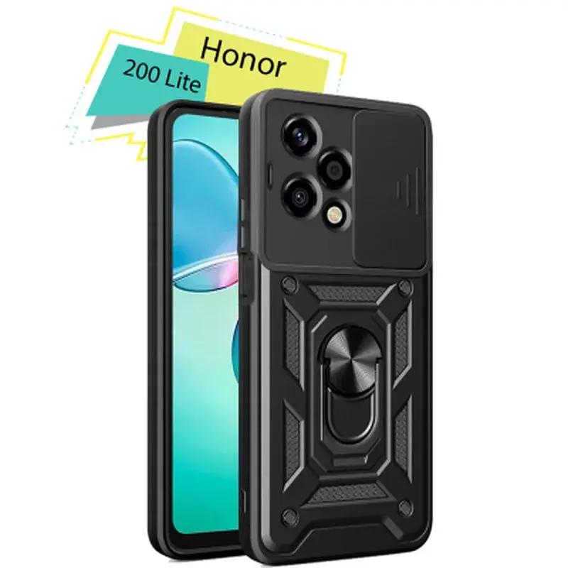 Чохол до мобільного телефона BeCover Military Honor 200 Lite Black (713044)