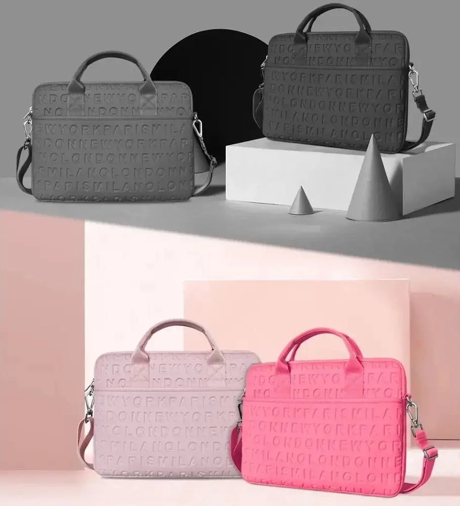 Сумка для ноутбука Wiwu Cosmo Slim Case for MacBook 13.3" / 14" Pink [6957815515905] [79314] - фото 3
