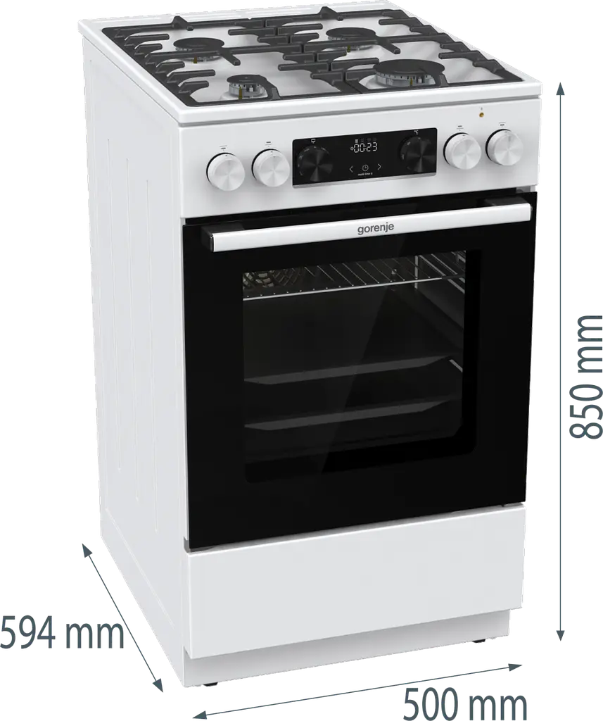 Плита комбінована Gorenje GKS5C73WF (FM514D-FPD4B) (7085842) - фото 5