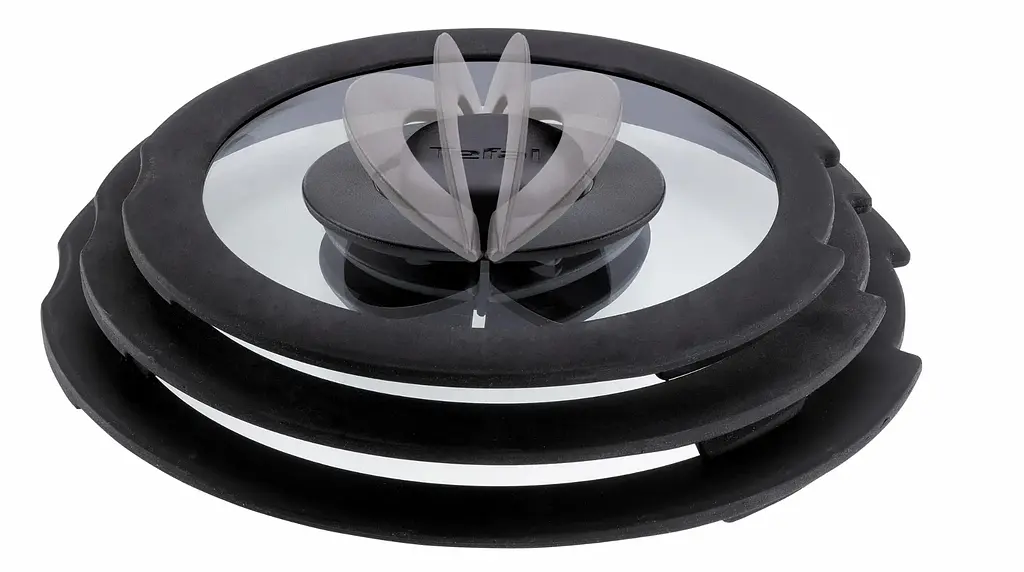 Tefal Кришка Ingenio 28 см скло силікон прозоро-чорний - фото 2